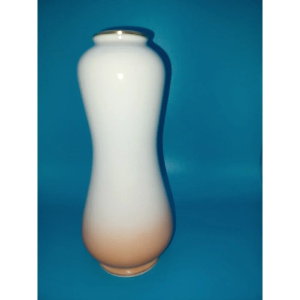 Vintage Made in Japan Porcelain Bud Vase Gold Gilt Purple Rose Peach Ombre